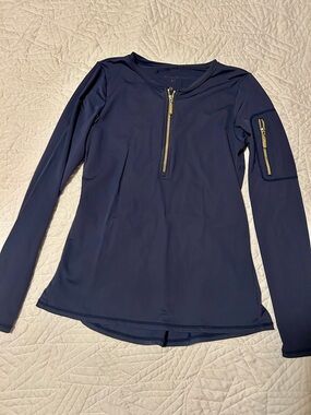 Lilly Pulitzer Luxletica Edgewater Popover Half Zip SPF 50+ Long Sleeve Pullover